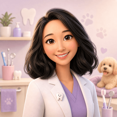 Hebe cute 3D profile portrait